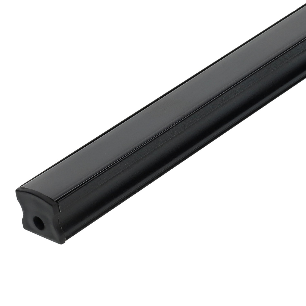 Profilé d'aluminium rectangulaire 17,5 x 14,5 x 2000 mm noir
