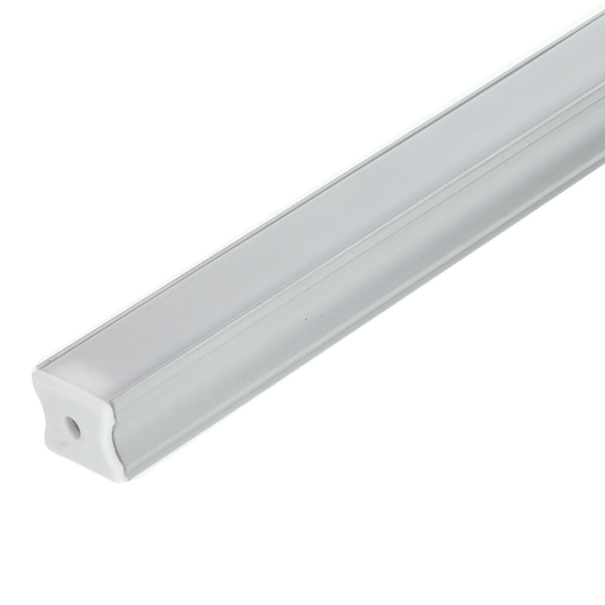 Profile for 2 m LED Strips - Rectangular, Aluminium, 17,5 x 14,5 x 2000mm, Clips