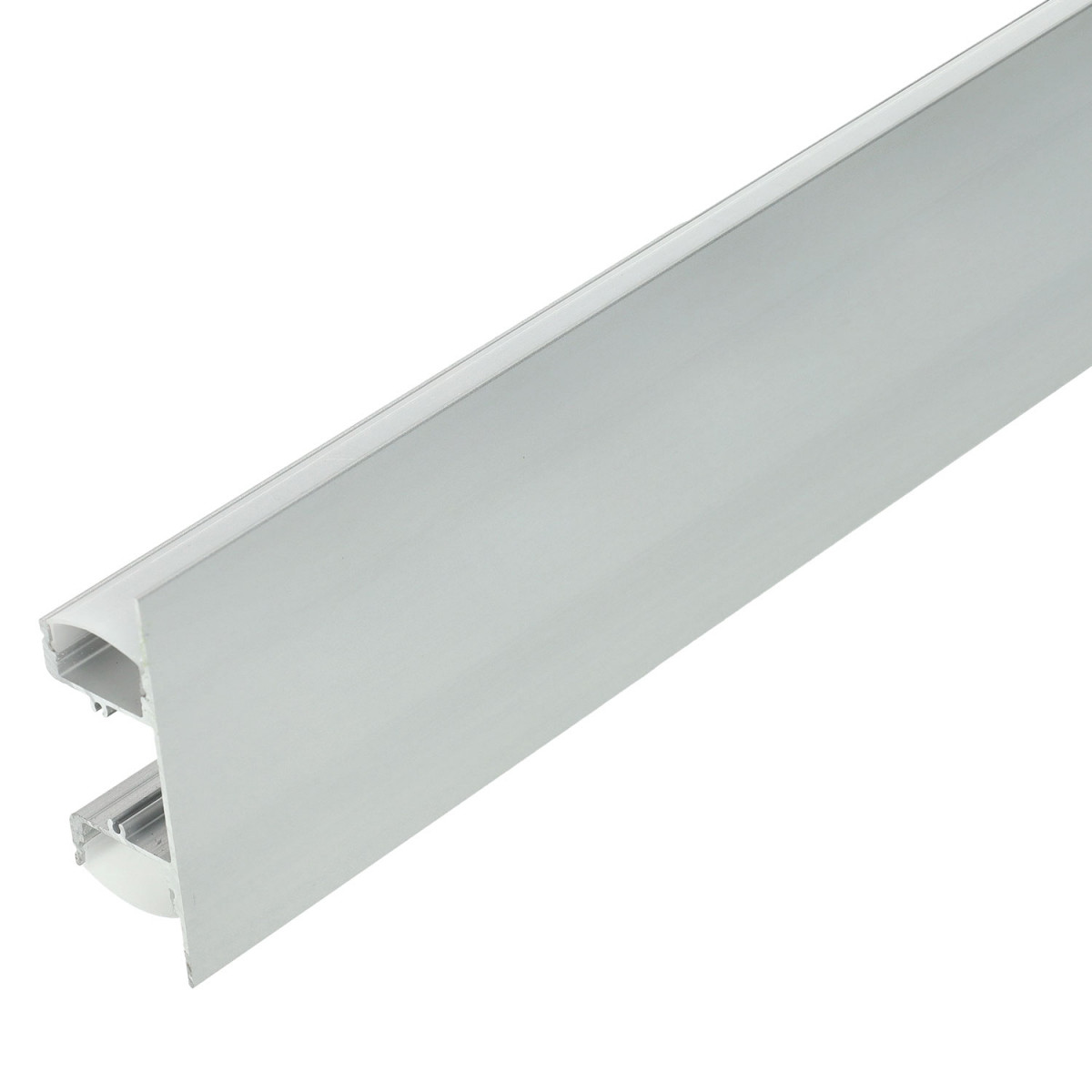 Perfil aluminio tira led iluminación lateral doble