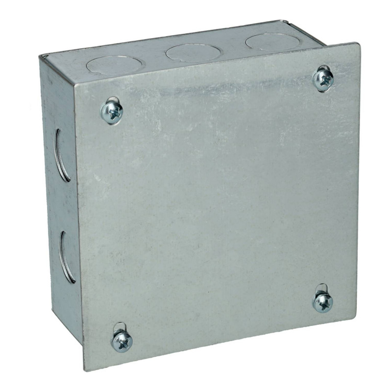 Caja adaptable galvanizada 100x100x50