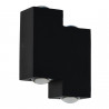 Aluminium wall light LED 4W IP65 black colour
