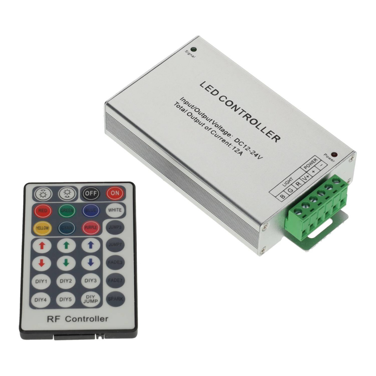 Controlador y mando a distancia led RGB 12A de radiofrecuencia IP25