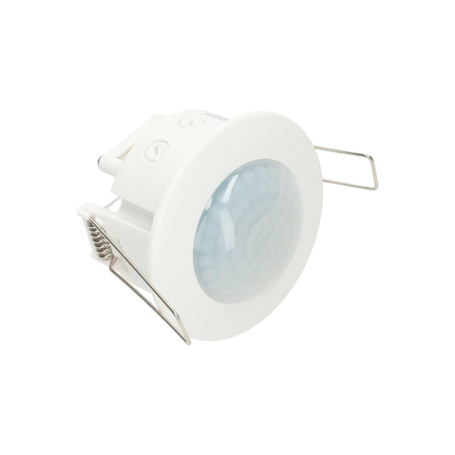 Mini Detector de Movimiento-Presencia para Luz de Empotrar con Sensor 360ª  Empotrable en Techo y Luminarias blanco
