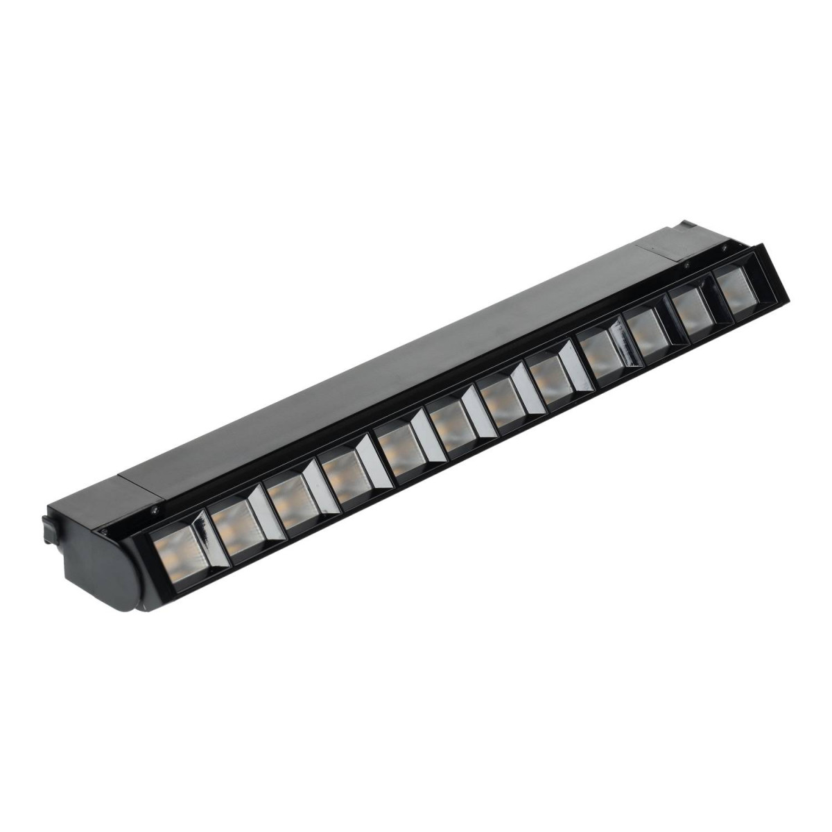Projetor LED de calha linear 36W preto ajustável