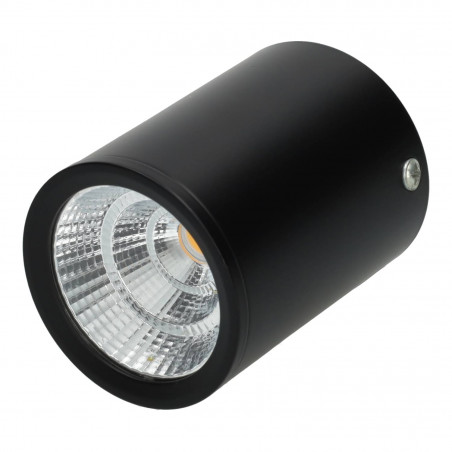 LED Ceiling Light Black -7W white Bridgelux COB