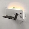 7+3W LED wall light with USB right