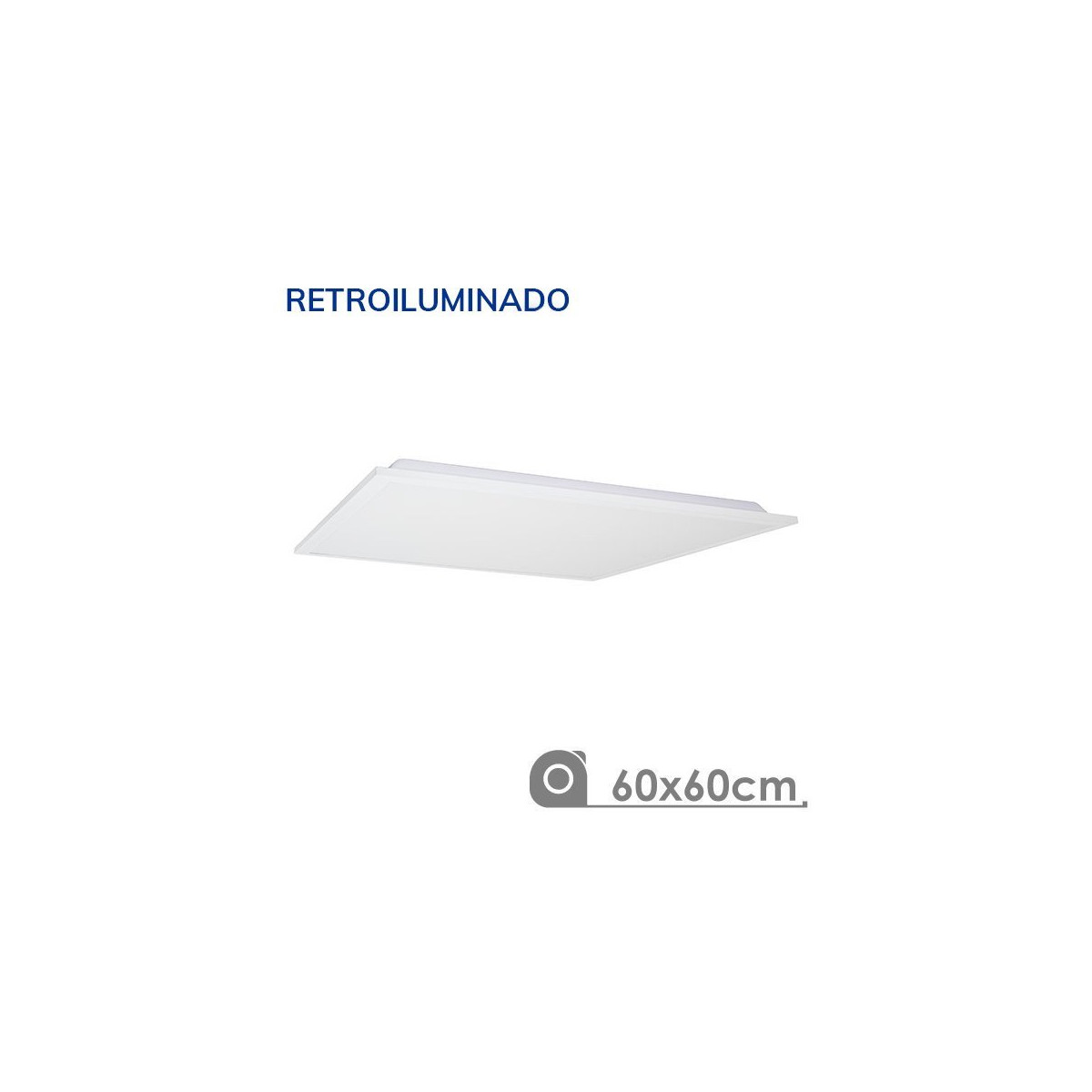 Panneau LED 60X60 40W Rétro-éclairé cadre blanc