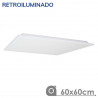 Panneau LED 60X60 40W Rétro-éclairé cadre blanc