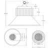 Campana a LED industriale 150W OSRAM SMD