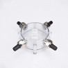 Transparent 4-way junction box IP65