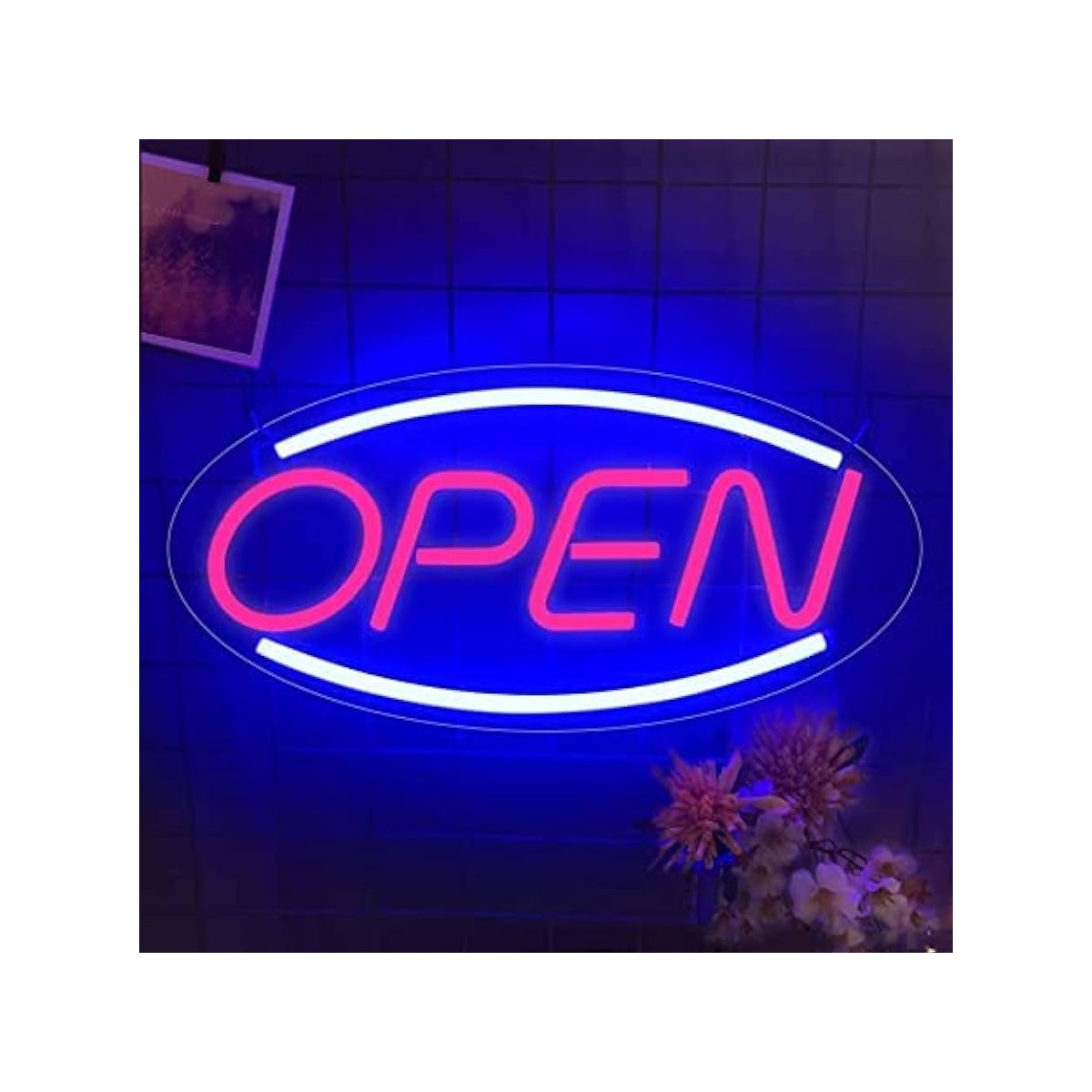 Neon-LED-USB-Schild "OPEN"