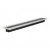 Lampada da parete lineare a LED 18W nero 60cm