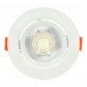 7W round downlight PC series white housing