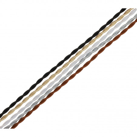 Câble électrique tressé vintage