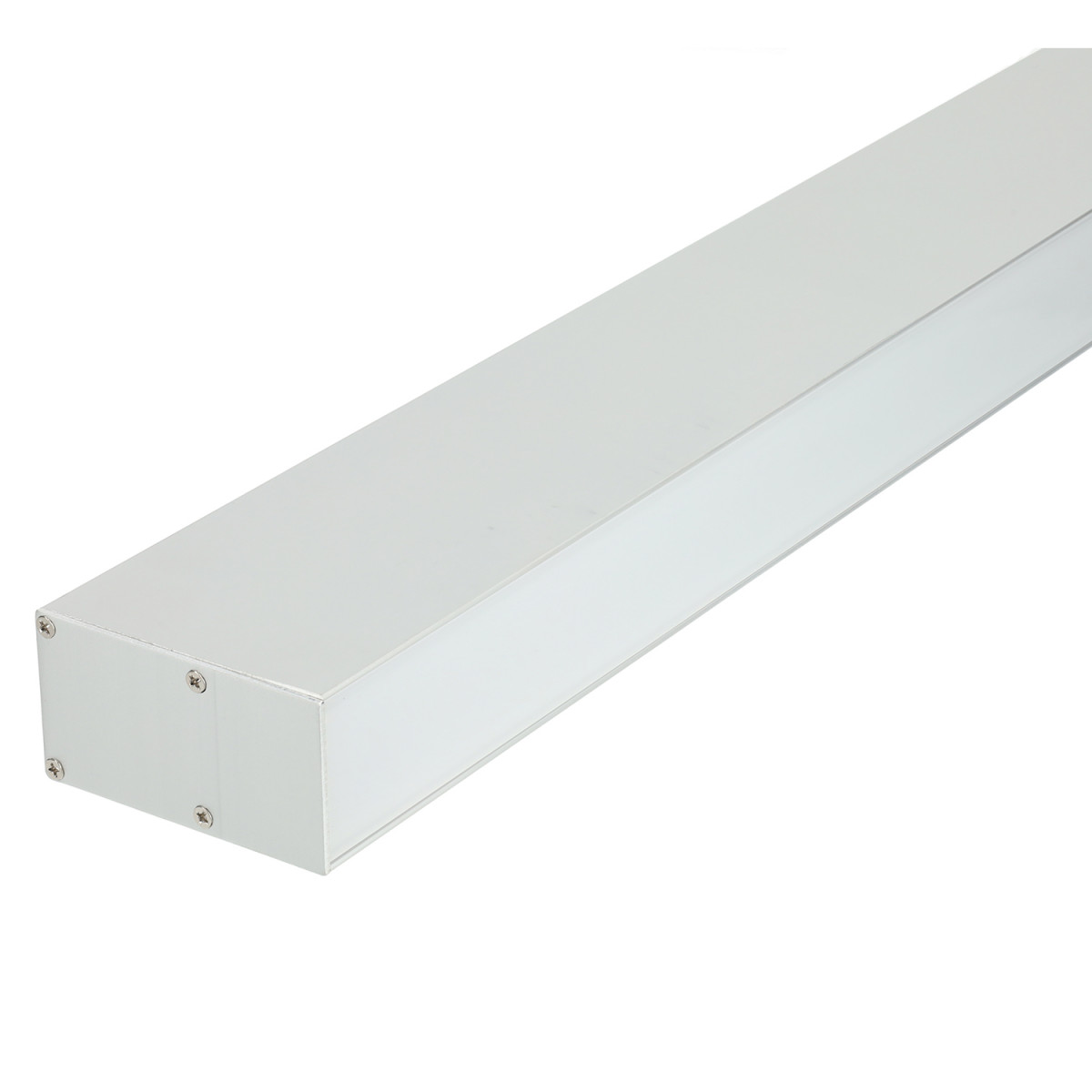 Perfil rectangular aluminio tira led 66 x 35 x 2000mm