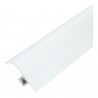 White aluminium profile for led strip 2m for baseboard