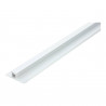 White aluminium profile for led strip 2m for baseboard