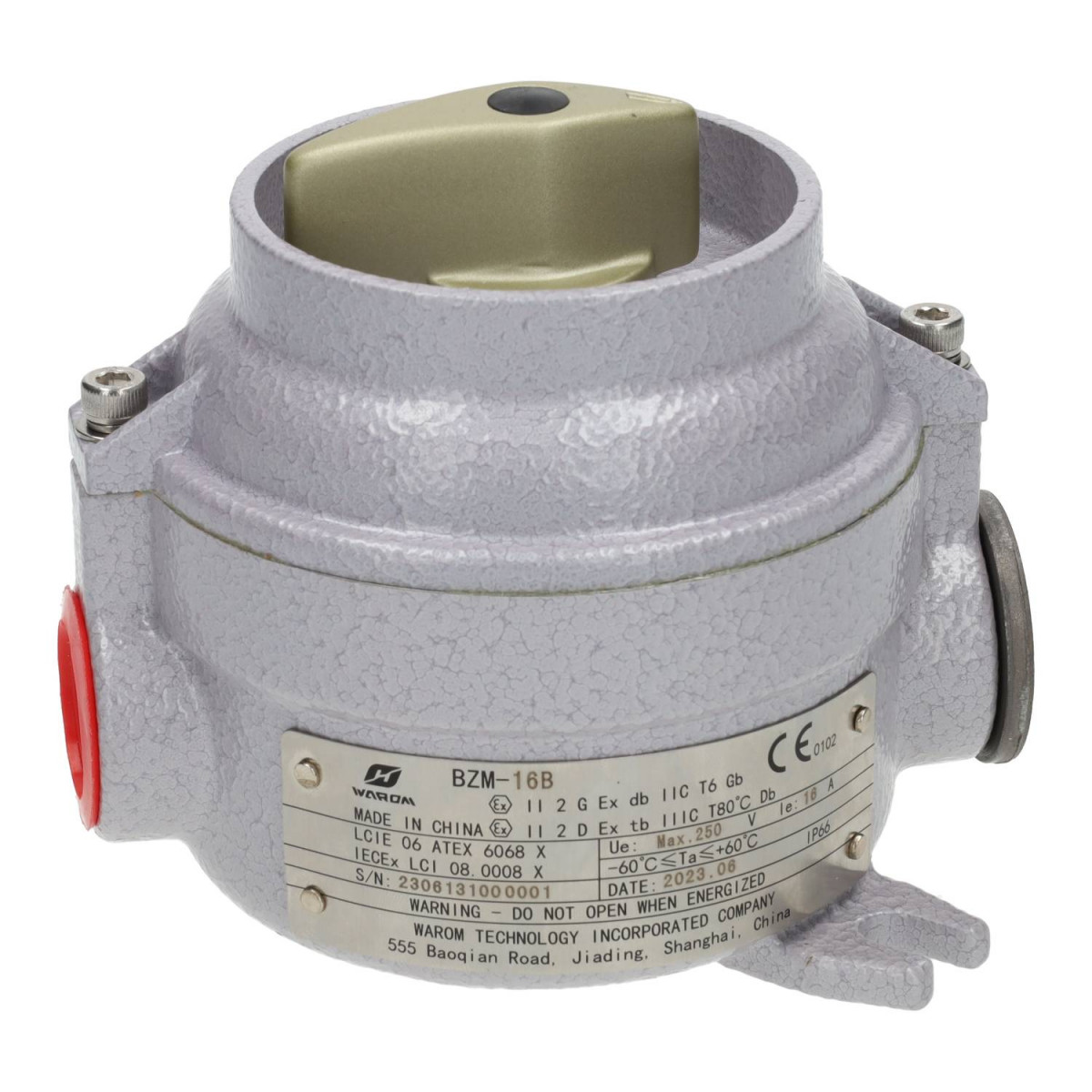 4-pole aluminium switch ATEX 16A IP66