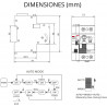 Disjuntor de corrente residual rearmável 2P 30mA 6kA