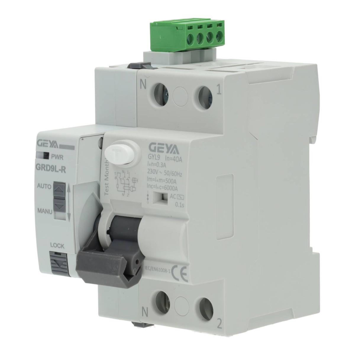 Interruptor diferencial rearmable 2P 300mA 6kA