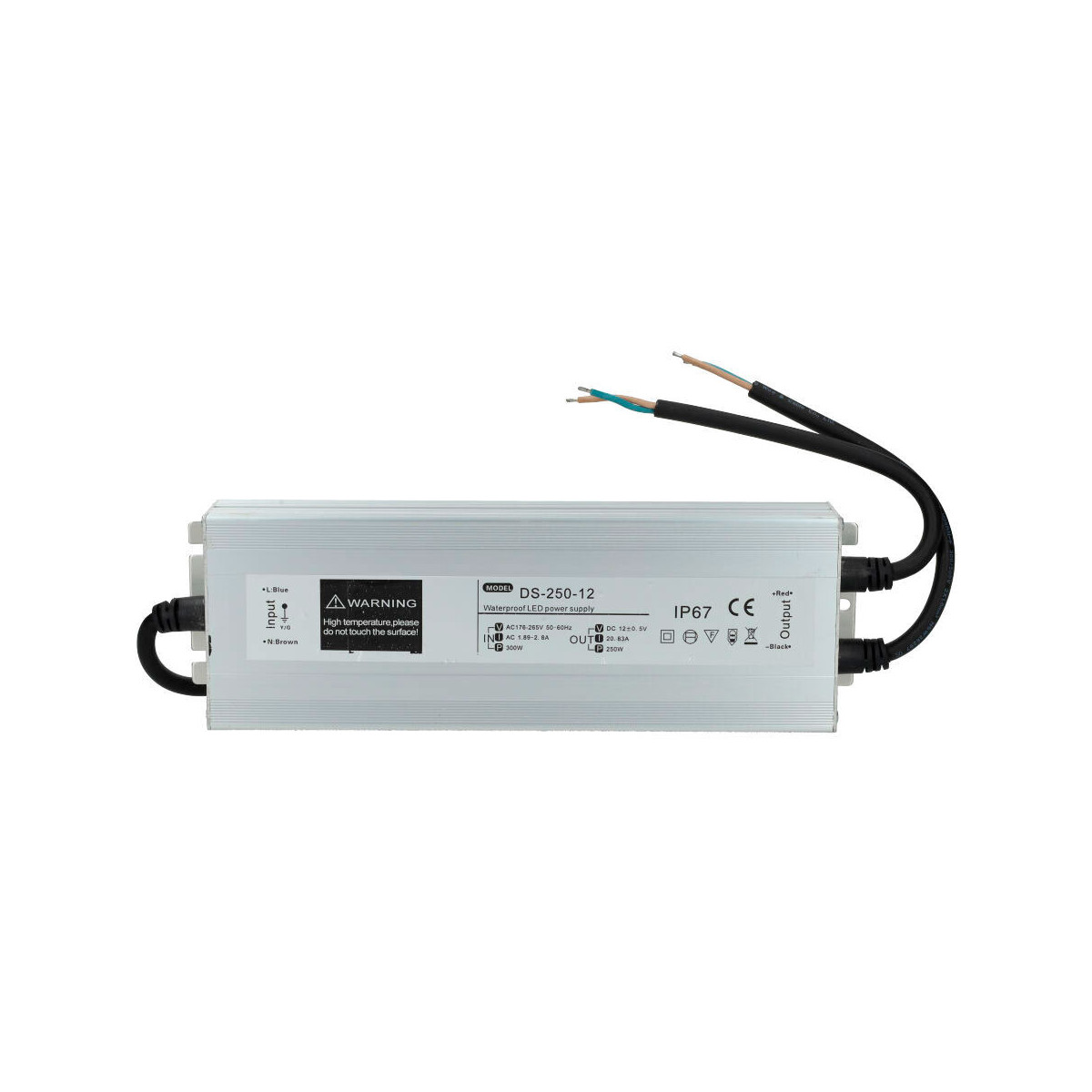 LED power supply 24V IP67 250W