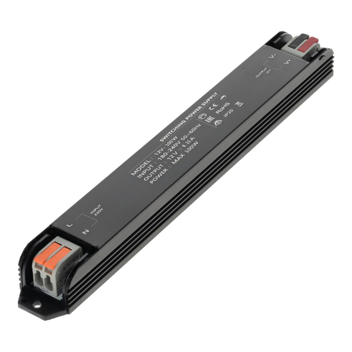 Transformador LED 12V 100W série PRO