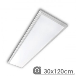 LED Panel - Extra-slim, 40W, 30 x 120 cm white frame