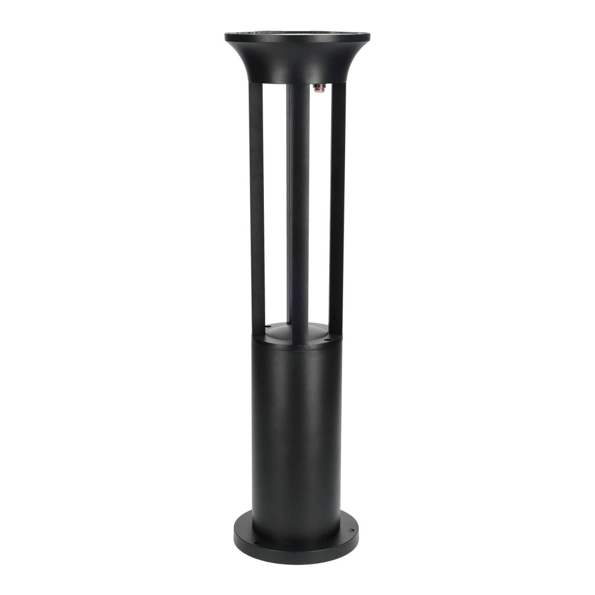 Farol solar de jardim 60cm preto