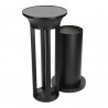 Solar garden beacon 60cm black