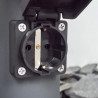 Garden beacon E27 60cm double socket schuko + movement sensor