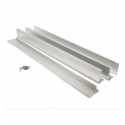 Silver aluminum frame for installation on panel surface 60x60