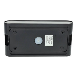 Aplique aluminio LED exterior negro
