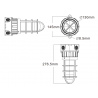 Baliza LED industrial flash ATEX 15W
