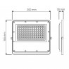 Projetor LED IP66 50W SLIM