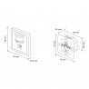 160º recessed motion sensor