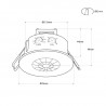 360º recessed motion sensor