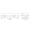 Waterproof case 2 tubes 1500 mm