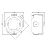Industrial junction box ATEX 3 ways M20 IP66