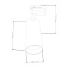 Guida LED di messa a fuoco 30W bianco orientabile
