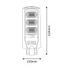 Luz de rua solar LED 60W com sensor de movimento