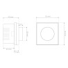LED dimmer TRIAC glass series