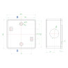 Wasserdichte Box 85x85x50mm IP55
