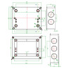 Caja estanca 200x155x80mm IP65