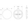 Downlight Led 8W ajustável
