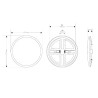 Downlight Led 15W ajustável