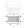LED floodlight ATEX 50W emergency function