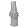 Staffa a cerniera per lampione Ø 60 mm - palo 80 mm