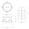 Applique industrielle droite E27