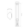 LED-Unterbauleuchte 9W Schuko-Steckdose & USB A+C - schwarz