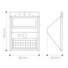 Aplique solar LED detector presencia